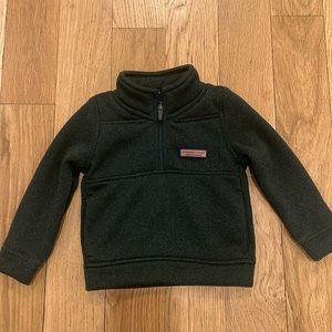 Vineyard Vines forest green pullover. 2T